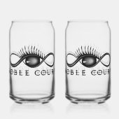 Brille - zweiteiliges Set Dosenglas (Rückseite)