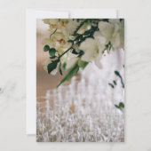 Brillen Blume Foto Brunch & Bubbly Handschrift Einladung (Rückseite)