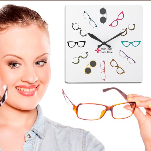 Brillen für benutzerdefinierte Logos Uhr