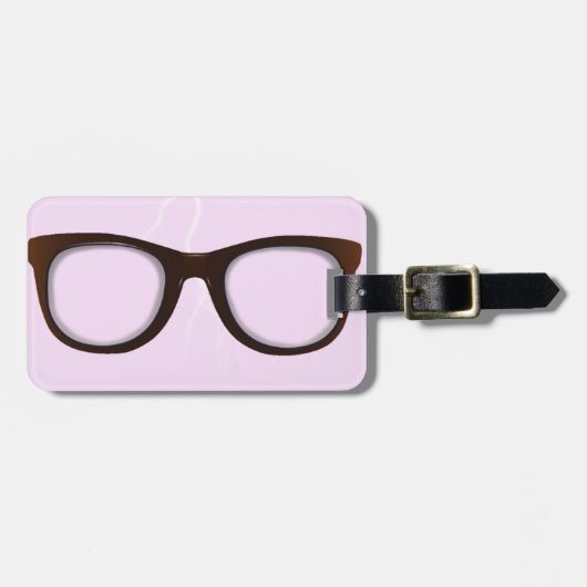 Brillen-Gepäckanhänger Gepäckanhänger (Vorderseite horizontal)