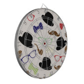 Brillen, Hats und Mustache Dartscheibe (Vorderseite Links)