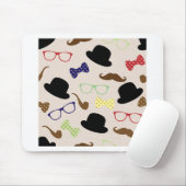 Brillen, Hats und Mustache Mousepad (Mit Mouse)