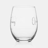 Brillen - Hochzeitsgeschenk anpassen Weinglas Ohne Stiel (Links)