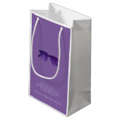 Brillen Kleine Geschenktüte (Rückseite Schrägansicht)