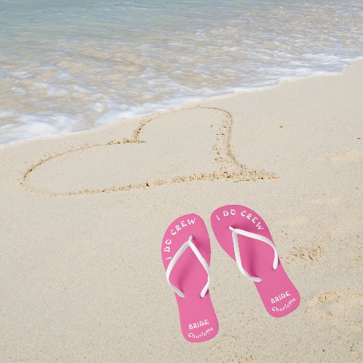 Brillen Personalisiert rosa und weiß Badesandalen