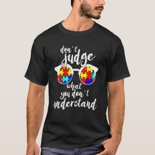 Brillen-Puzzle-Autismus-Bewusstsein-Shirt für Männ T-Shirt