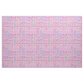 Brillen-Retro moderner Hipster-lila Gingham Stoff (Yard (91,4 cm))
