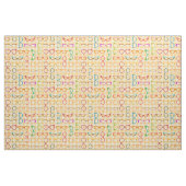 Brillen-Retro moderner Hipster-Orangen-Gingham Stoff (Yard (91,4 cm))