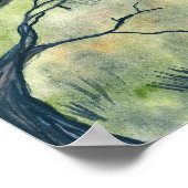 Brillen und das Hexenposter drucken Poster (Ecke)