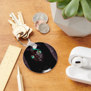 Brillenaugenpuppe Schlüsselanhänger