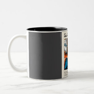 Brillenbahn Vintage Wasserfarbenreise Zweifarbige Tasse