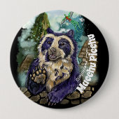 Brillenbär Button (Vorderseite)