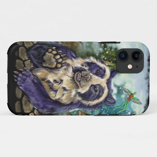 Brillenbär Case-Mate iPhone Hülle (Rückseite (Horizontal))