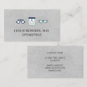 Brillenbrille Augendiagramm | Optometriker Visitenkarte (Vorne/Hinten)