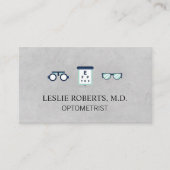 Brillenbrille Augendiagramm | Optometriker Visitenkarte (Vorderseite)