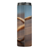 Brillenbrille aus Holz Thermosbecher (Rückseite)