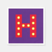 Brillenbrille für das Theatermarquee Party Serviette (Vorderseite)