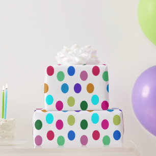 Brillenfarbene Ovals Party Geschenkpapier