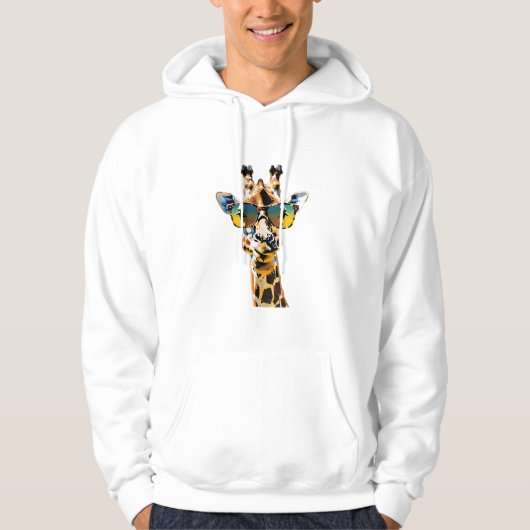 Brillengiraffe mit Sonnenbrille Hoodie (Vorderseite)