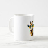 Brillengiraffe mit Sonnenbrille Kaffeetasse (Vorderseite Links)