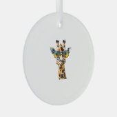 Brillengiraffe mit Sonnenbrille Ornament Aus Glas (Vorderseite Rechts)