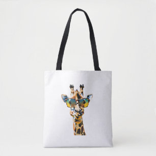 Brillengiraffe mit Sonnenbrille Tasche
