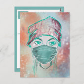 Brillenglanzszene Postkarte (Vorne/Hinten)