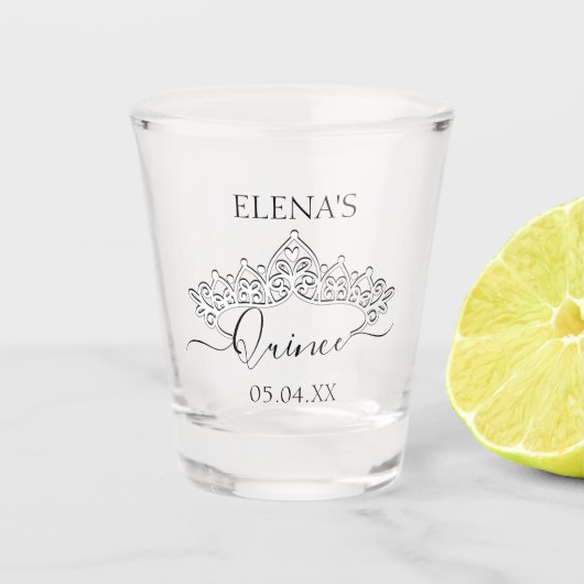 Brillenglas Geburtstags-Quinceanera-Gastgeschenk Schnapsglas (Vorderseite)