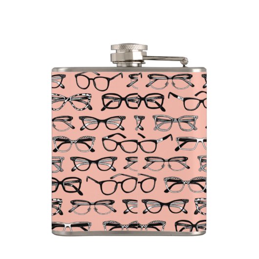 Brillengläser, Brille, Brille, Brille Flachmann (Rückseite)