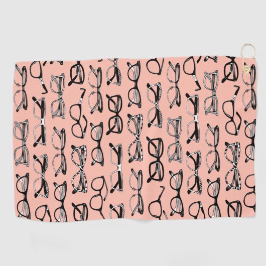 Brillengläser, Brille, Brille, Brille Golfhandtuch (Horizontal)