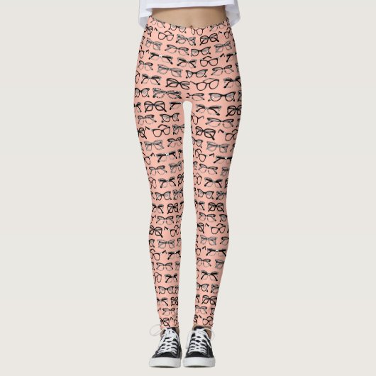Brillengläser, Brille, Brille, Brille Leggings (Vorderseite)