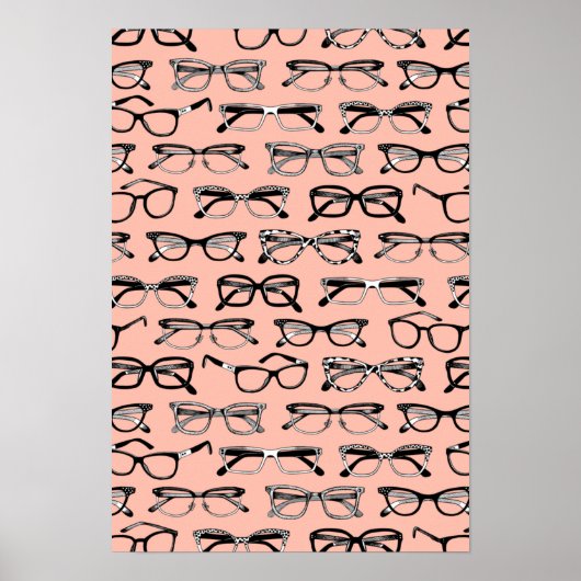 Brillengläser, Brille, Brille, Brille Poster (Vorne)