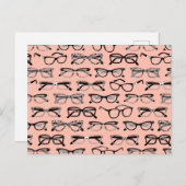 Brillengläser, Brille, Brille, Brille Postkarte (Vorne/Hinten)