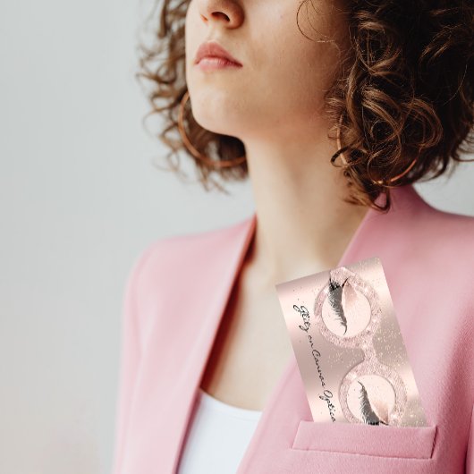 Brillengläser Eyewear Optometrist Rose Lashe Visitenkarte