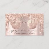 Brillengläser für Augenbrauen Optikoptometriker Ro Visitenkarte (Vorderseite)