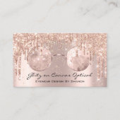 Brillengläser für Augenbrauen Optikoptometriker Ro Visitenkarte (Vorderseite)