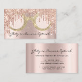 Brillengläser für Augenbrauen Optikoptometriker Ro Visitenkarte (Vorne/Hinten)