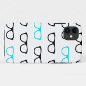Brillengläser geeky blau Case-Mate iPhone hülle (Rückseite (Horizontal))