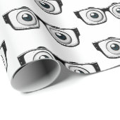 Brillengläser mit Augenballen Geschenkpapier (Rolleneckpunkt)