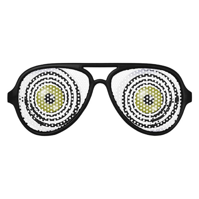 Brillengläser mit spiralförmigen Augen, lustige Au Partybrille (Vorderseite)