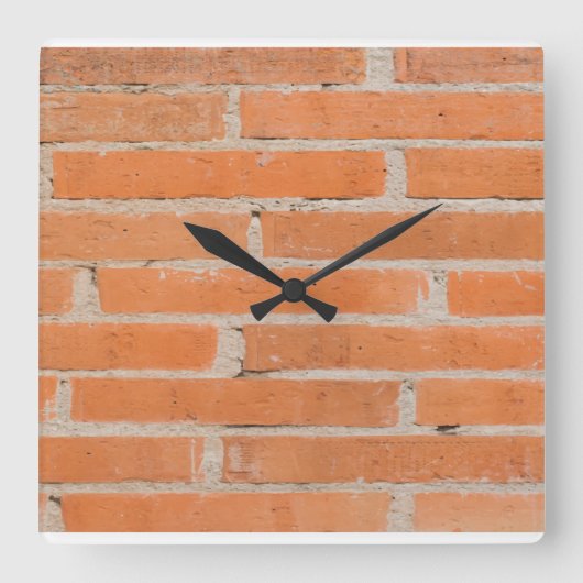 Brillenhalterung Quadratische Wanduhr (Vorderseite)