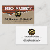 Brillenleder-Wandplakat-Gebäude Visitenkarte (Vorne/Hinten)