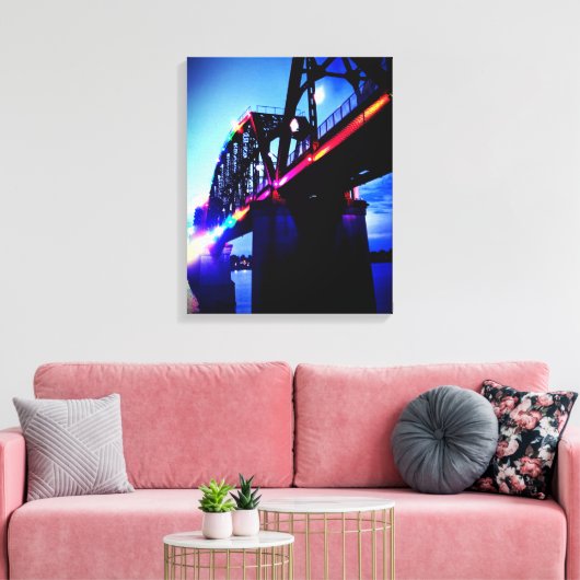 Brillenleuchten Leinwanddruck (Insitu (Wohnzimmer))