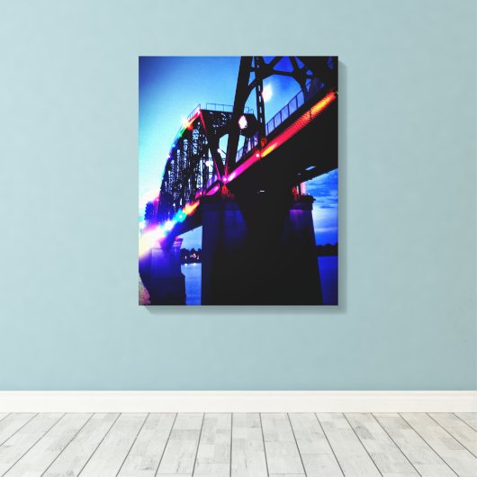 Brillenleuchten Leinwanddruck (Insitu (Holzboden))