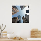 Brillenlinse aus Gebäude, Boston, USA Poster (Küche)