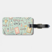 Brillenmuster des Gepäckanhängers Gepäckanhänger (Rückseite horizontal)