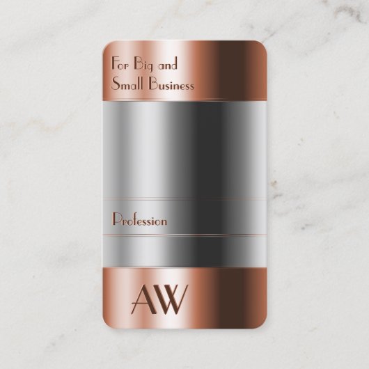 Brillenoptik mit Monogramm Visitenkarte (Vorderseite)