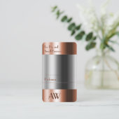 Brillenoptik mit Monogramm Visitenkarte (Stehend Vorderseite)