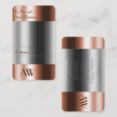 Brillenoptik mit Monogramm Visitenkarte (Vorne/Hinten)