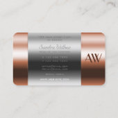 Brillenoptik mit Monogramm Visitenkarte (Rückseite)